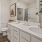 Spacious bathroom with double sink at Attain at Bradford Creek apartments in Huntsville.