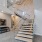 a staircase in a building